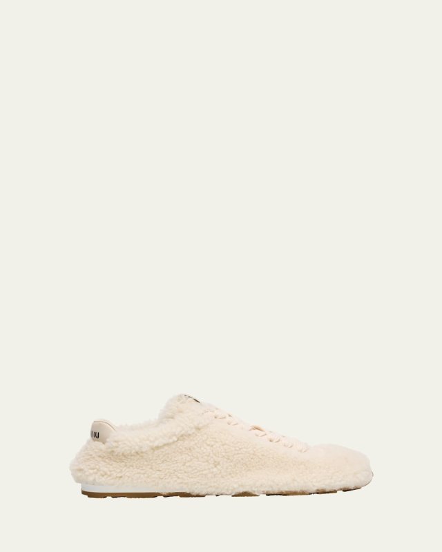 Shearling Low-Top Sneakers